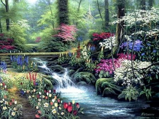 Afternoon Reflection Canvas Art - Egidio Antonaccio (22 x 28)