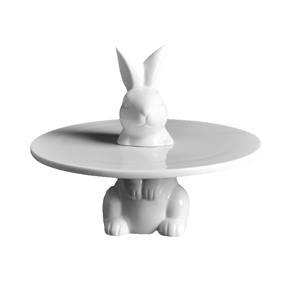 Afternoon Tea Cake Rack Rabbit Round Birthday Cake Tray Creative