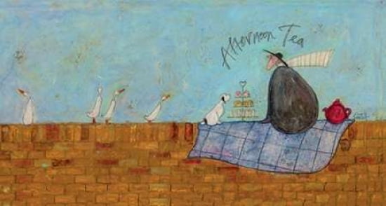 Afternoon Tea Canvas Art - Sam Toft (24 x 36)