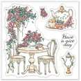 thumbnail image 1 of Afternoon Tea Clear Stamps for DIY Scrapbooking, 1 of 8