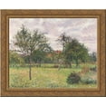 thumbnail image 1 of Afternoon in Eragny grey weather 24x20 Gold Ornate Wood Framed Canvas Art by Pissarro, Camille, 1 of 2