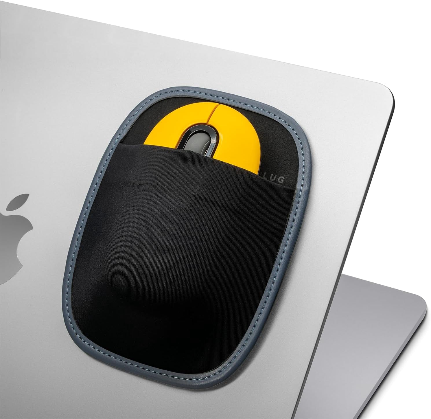 Afterplug Stick-On Mouse Holder for Laptop, Adhesive Storage Pouch ...