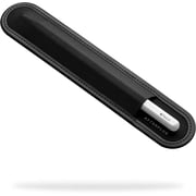 Afterplug Stylus Holder for Apple Pencil 1st & 2nd, USB-C, Pro, and Slim Stylus   Rip-Resistant Elastic Sleeve, Microfiber Base, and 3M Adhesive for Attaching to iPad & Tablet Cases, Black