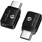 Afterplug USB C Extension Adapter, USB-C Male to Female, Thunderbolt 3/4/5 Extender, 80Gbps, 8K@60Hz Video, 240W PD 2-Pack, Black