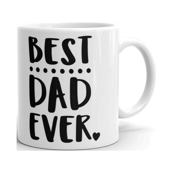 Afterprints 11 oz Best Dad Ever White Ceramic Coffee Mug