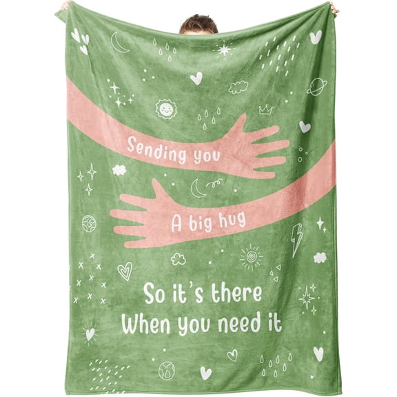 Afterprints Get Well Gifts for Women Men, Hug/Healing Blanket, Thinking of You/Cancer Care/Sympathy/Sympathy/Surgery Gifts for Women Men, Surfterprints Get Well Gifts for Women Men, Shange Gift for