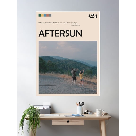 Aftersun Retro Poster Poster Wall Art, Modern Wall Decor For Living Room Bedroom, 12x18 UNFRAMED