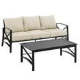 thumbnail image 1 of Afuera Living 2-Piece Metal/Polyester Outdoor Sofa Set in Oatmeal/Bronze, 1 of 17