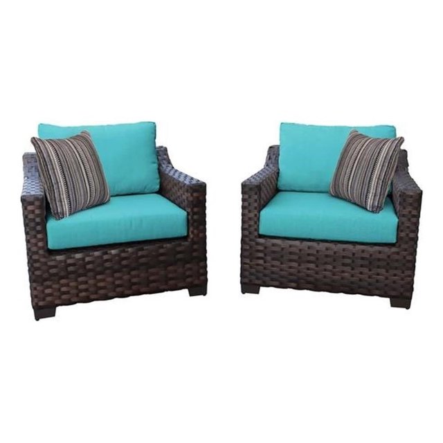 Afuera Living 2 Piece Wicker Patio Furniture Set 02b in Aruba