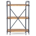thumbnail image 1 of Afuera Living 3-Shelf Firwood Outdoor Bookcase in Brown/Blue/Black, 1 of 6