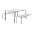 thumbnail image 1 of Afuera Living 3-piece Aluminum Patio Dining Set in White Frame/Polyresin, 1 of 13