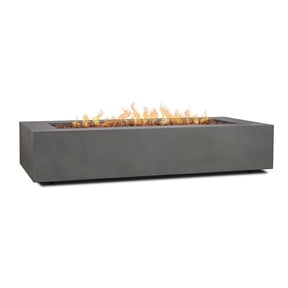 Afuera Living 70" Rectangle LP Fire Table with Gas Conversion Kit in Slate Gray