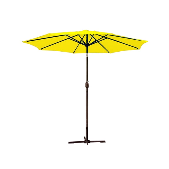 Afuera Living 9ft. Aluminum Patio Market Umbrella Tilt with Crank