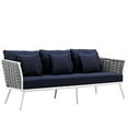 thumbnail image 1 of Afuera Living Aluminum Patio Sofa in White navy, 1 of 5