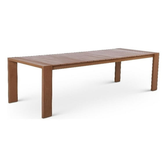Afuera Living Contemporary Natural Outdoor Patio Dining Table