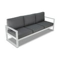 thumbnail image 1 of Afuera Living Contemporary Patio Sofa in Gray and White Finish, 1 of 6