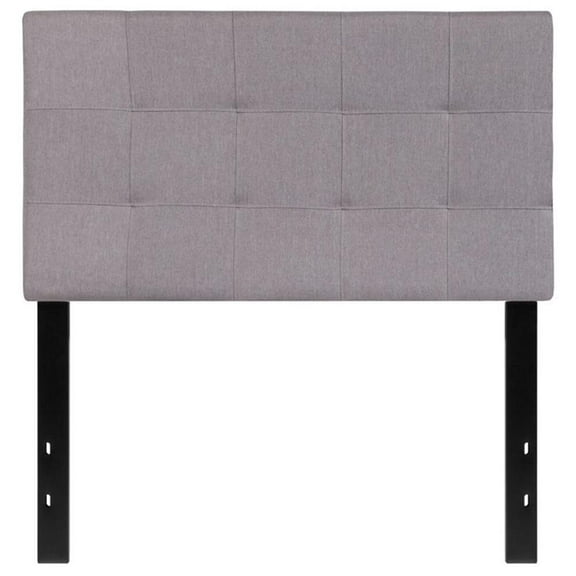 Afuera Living Contemporary Twin Fabric Panel Headboard in Light Gray