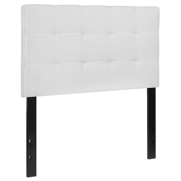 Afuera Living Contemporary Twin Fabric Panel Headboard in White