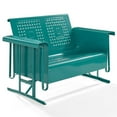 thumbnail image 1 of Afuera Living Metal Gliding Patio Loveseat in Turquoise Gloss, 1 of 10