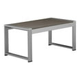 thumbnail image 1 of Afuera Living Modern Aluminum Outdoor Coffee Table in Gray Finish, 1 of 3