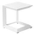thumbnail image 1 of Afuera Living Modern Aluminum Patio Side Table in Powder Coated White, 1 of 8