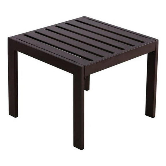 Afuera Living Modern / Contemporary Outdoor Side Table in Bronze