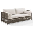 thumbnail image 1 of Afuera Living Modern Fabric Outdoor Sofa in Cream White/Stone, 1 of 13