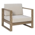 thumbnail image 1 of Afuera Living Modern Wood Outdoor Chair with Cushions in Natural, 1 of 13