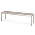 thumbnail image 1 of Afuera Living Outdoor Aluminum Dining Bench in Natural and Silver, 1 of 9