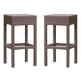 thumbnail image 1 of Afuera Living Outdoor Brown Wicker Backless Bar Stool (Set of 2), 1 of 6
