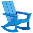 thumbnail image 1 of Afuera Living Outdoor HDPE Plastic Adirondack Rocking Chair in Pacific Blue, 1 of 7