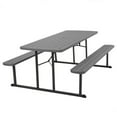 thumbnail image 1 of Afuera Living Outdoor Living Plastic 6 ft. Folding Picnic Table in Gray, 1 of 21
