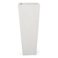 thumbnail image 1 of Afuera Living Outdoor Modern Concrete Stone Large Planter in White, 1 of 7