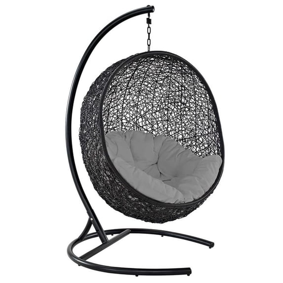 Afuera Living Patio Swing Chair in Gray