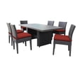 thumbnail image 1 of Afuera Living Rectangular Patio Dining Table with 6 Armless Chairs in Terracotta, 1 of 2