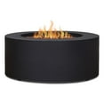 thumbnail image 1 of Afuera Living Round Contemporary Steel Propane Fire Table in Black, 1 of 8