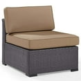 thumbnail image 1 of Afuera Living Transitional Wicker Armless Patio Chair in Brown and Mocha, 1 of 8