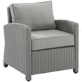 thumbnail image 1 of Afuera Living Transitional Wicker / Rattan Patio Arm Chair in Gray, 1 of 11