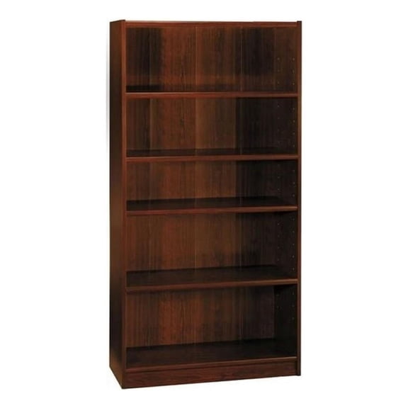 Afuera Living Universal 5 Shelf Wooden Bookcase in Vogue Cherry