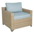 thumbnail image 1 of Afuera Living Wicker / Rattan Outdoor Club Chair in Sky Blue, 1 of 6