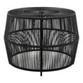 thumbnail image 1 of Afuera Living Wicker / Rattan Round Outdoor Coffee Table in Black, 1 of 20