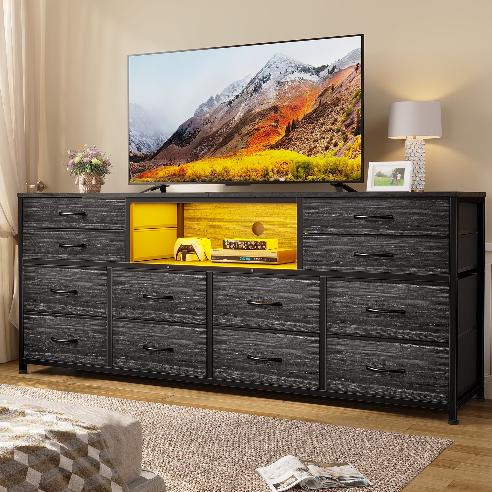 DECOLE　かぼちゃ箱（LED） Afuhokles-12-Drawer-Dresser-
