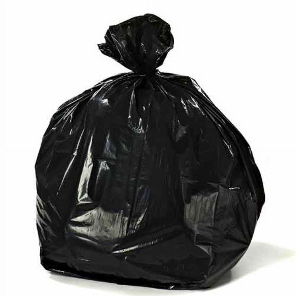 1roll Plain Trash Bag, Black PE Large Thick Disposable Garbage Bag For  Household