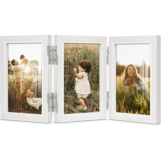 Trio Collage Frame - White, 5x7  Display 3 Photos in 1 Picture Frame