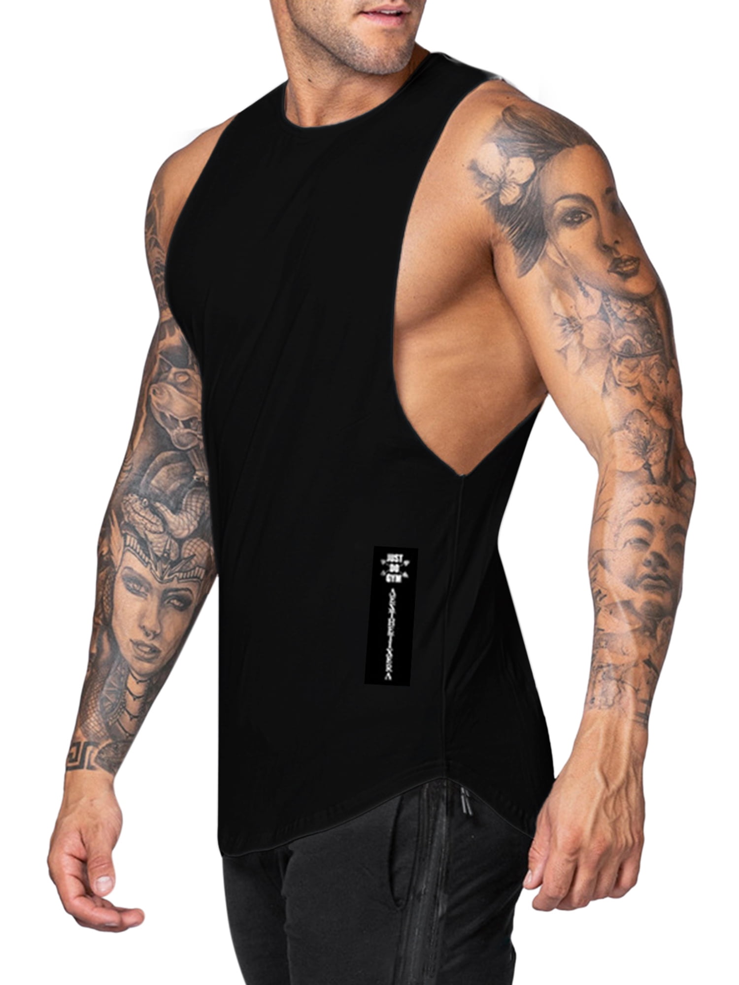 Afunbaby Men's Workout Tank Tops Sleeveless Gym Shirts Bodybuilding