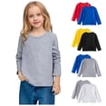 thumbnail image 1 of Afuyipoi 2PC T-shirts for Kids(1-11), Girls Boys Casual Spring Fall Pullover Tops Long Sleeve Round Neck Cotton Undershirts Blue 2 Years, 1 of 7