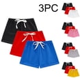 thumbnail image 1 of Afuyipoi ​3-Pack Toddler Cotton Shorts（1-9 Years）, Kids Breathable Soft Summer Leisure Lounge Shorts for Boys and Girls Gray Size 2T, 1 of 10