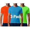thumbnail image 1 of Afuyipoi 3-pack Mens Lightweight Mesh Tshirts Slim Fit Breathable Tee Tops for Running Workout Light Blue Size 4XL, 1 of 9