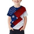 thumbnail image 1 of Afuyipoi 4th of July T-Shirts Boys,Independence Day Print Breathable Short Sleeve Kids Crewneck Tees Multicolor 10-11T, 1 of 5