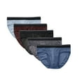 thumbnail image 1 of Afuyipoi 5 Pack Plus Size Underpants for Male,Solid Low Rise Elastic Waist Summer Mesh Underwear Multicolor 3XL, 1 of 9